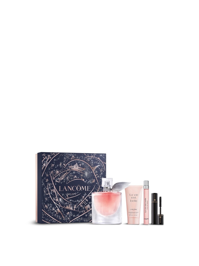COFFRET-Lancome La Vie Est Belle Gift Set EDP 100ml, Body Lotion 50ml, Miniature EDP 10ml and Mascara 2ml